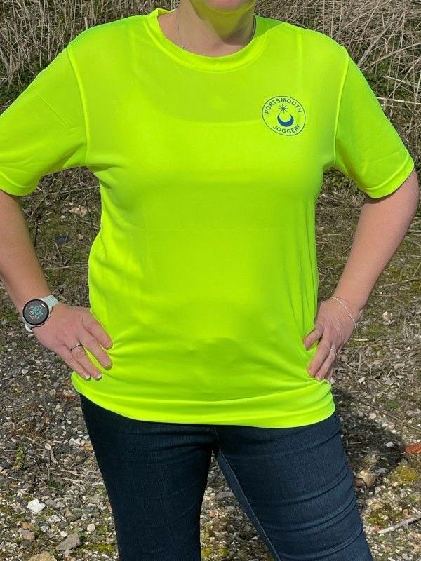 Hi-Viz Ladies T-Shirt (as viewed front)